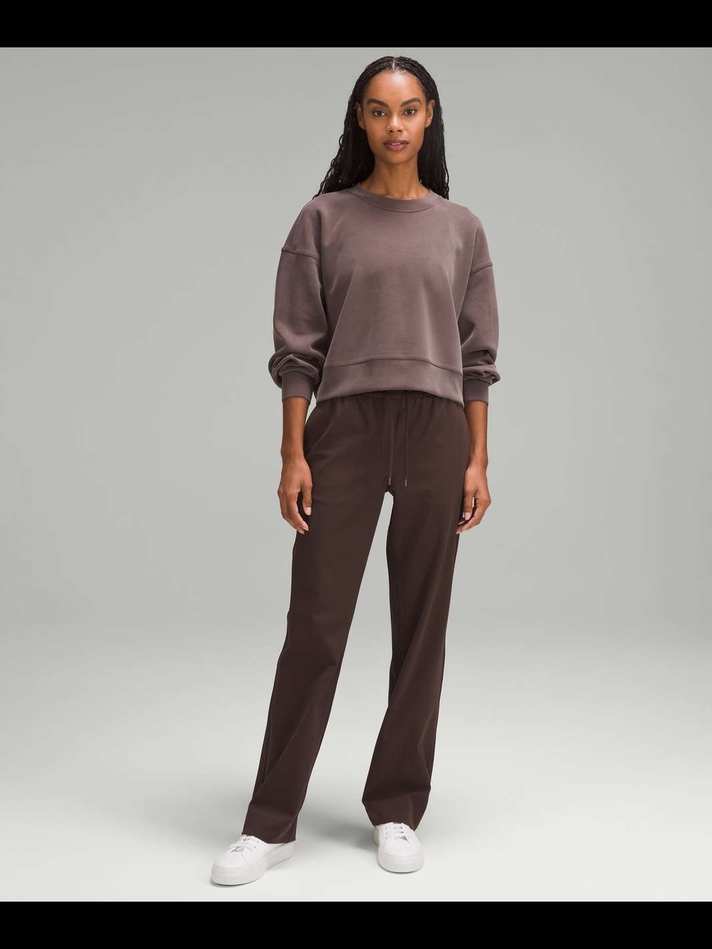 Lululemon Straight-Leg Mid-Rise Pant Luxtreme *Regular Espresso Size M